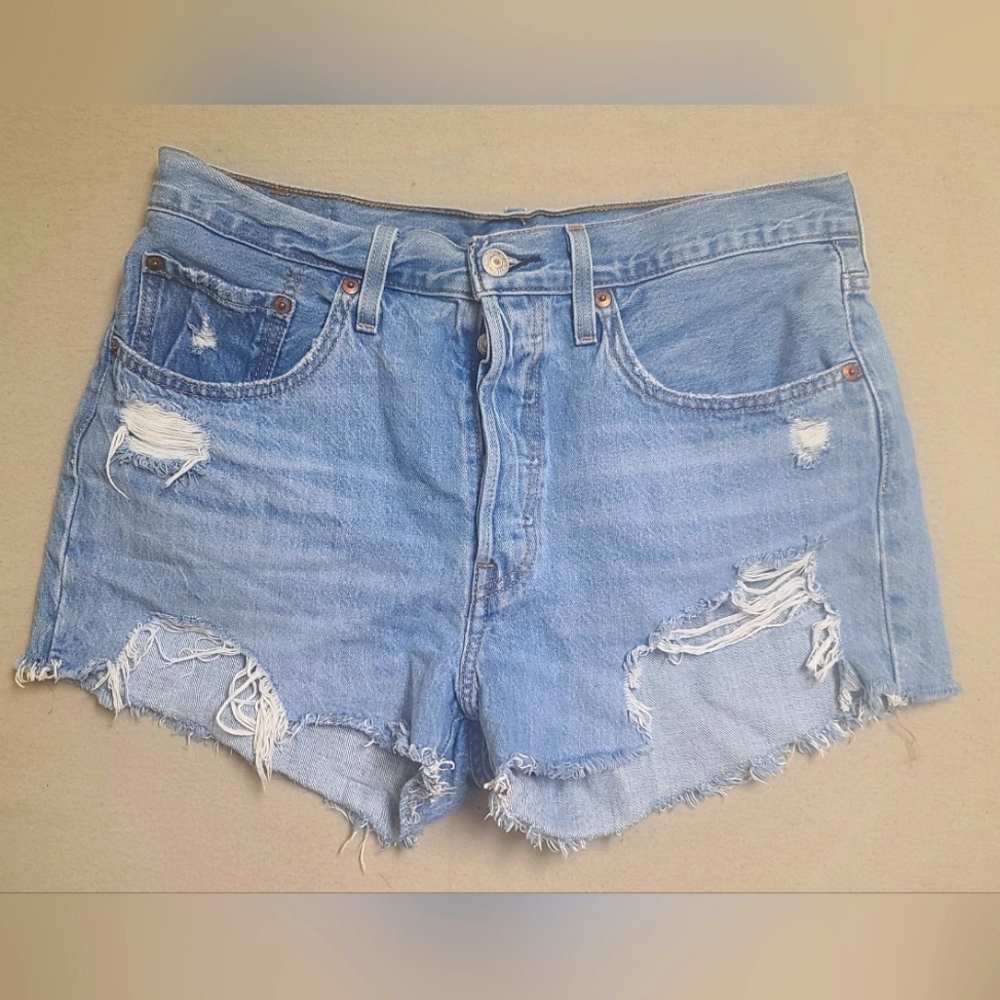 Levi's 501 Women's Cutoff Shorts Size 30 Button-fly High-rise Denim